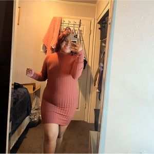 Mauve long sleeve dress, originally from shein size L.